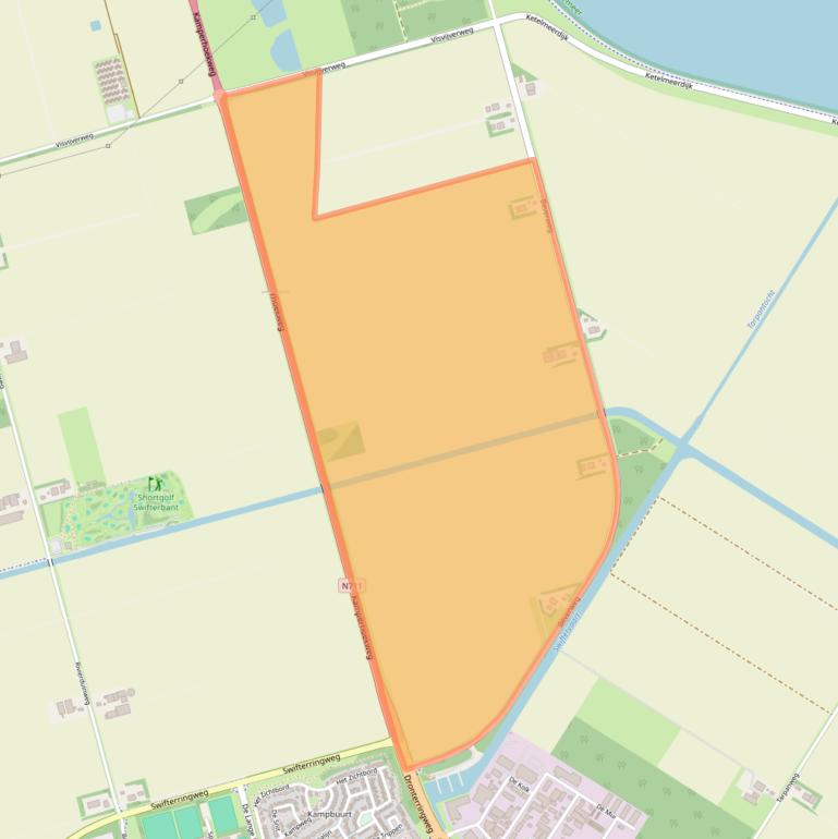 Kaart van postcodegebied 8255RW.