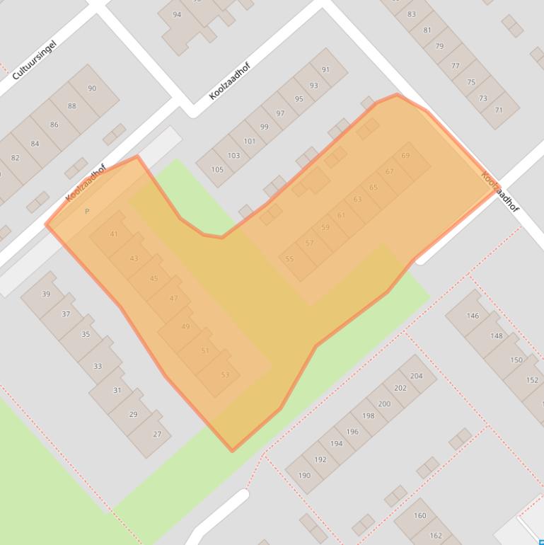 Kaart van postcodegebied 8256AB.