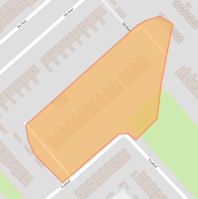 Kaart van postcodegebied 8256AP.