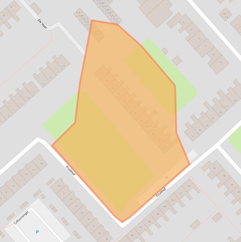 Kaart van postcodegebied 8256AR.