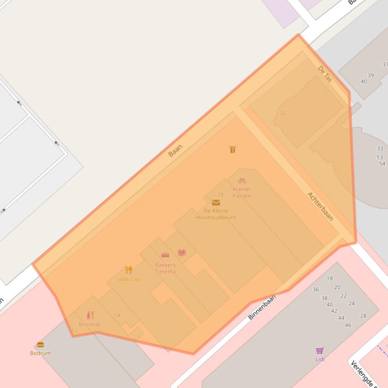 Kaart van postcodegebied 8256AX.