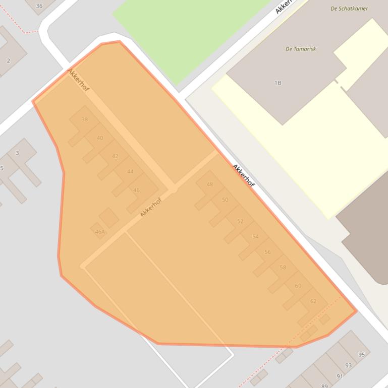 Kaart van postcodegebied 8256BM.