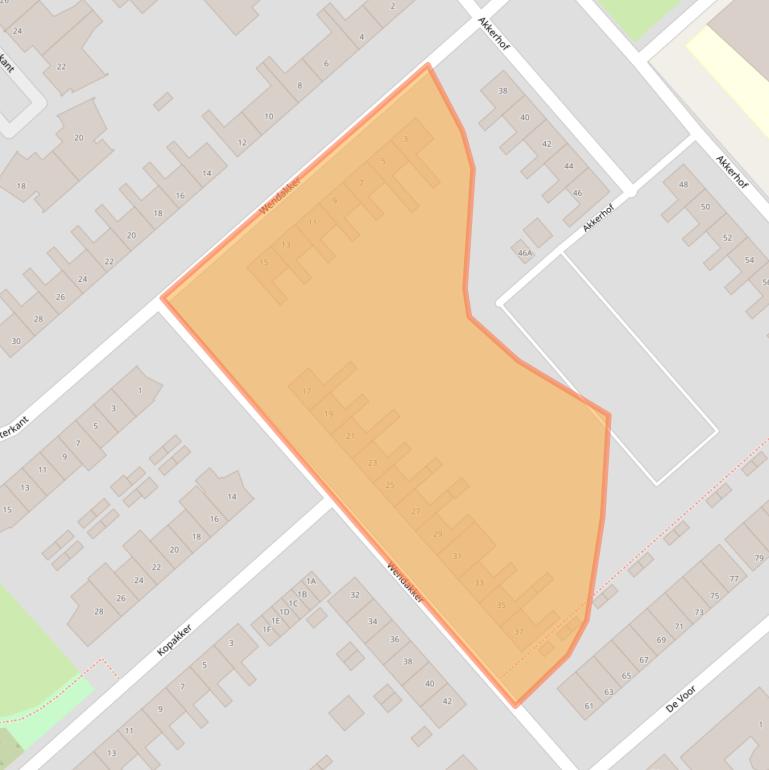 Kaart van postcodegebied 8256BN.