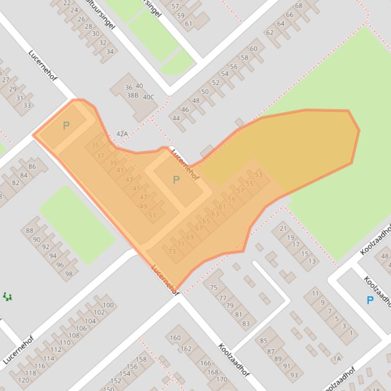 Kaart van postcodegebied 8256CJ.