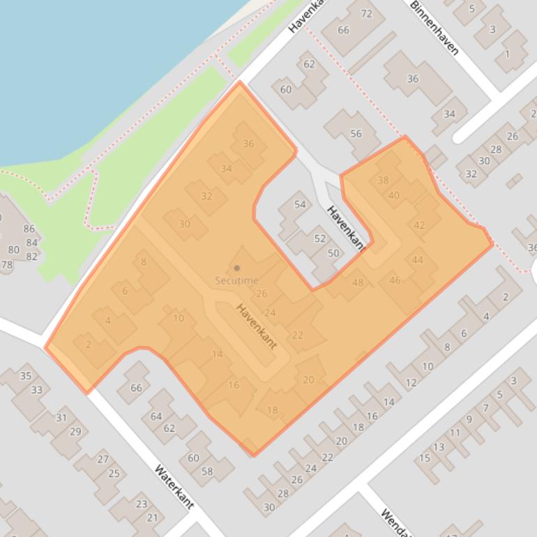 Kaart van postcodegebied 8256CV.