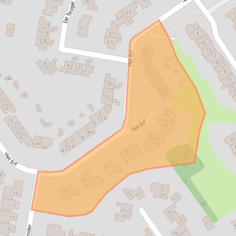 Kaart van postcodegebied 8256DC.