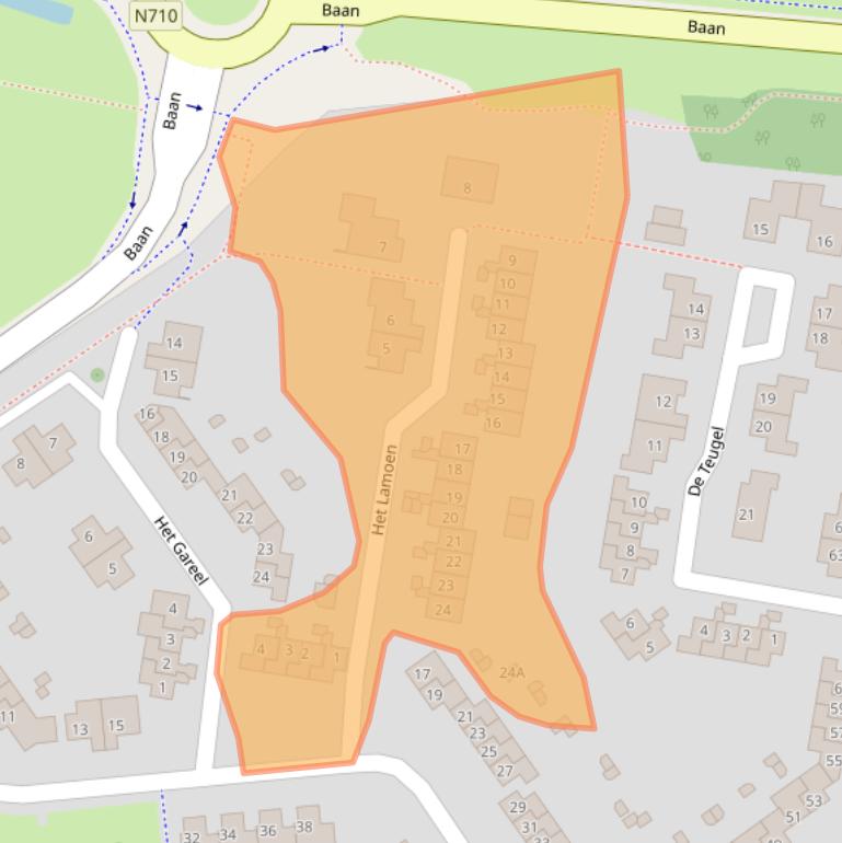 Kaart van postcodegebied 8256DN.