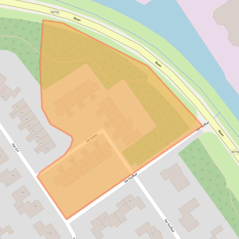 Kaart van postcodegebied 8256DP.