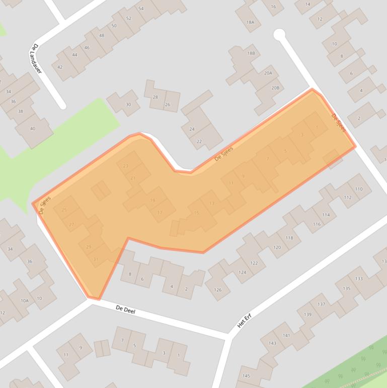 Kaart van postcodegebied 8256EC.