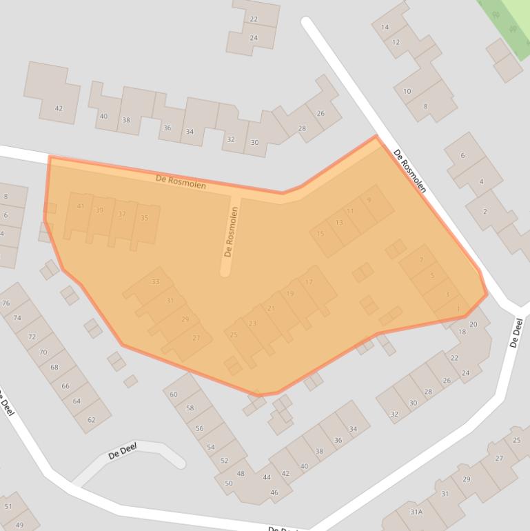 Kaart van postcodegebied 8256EE.