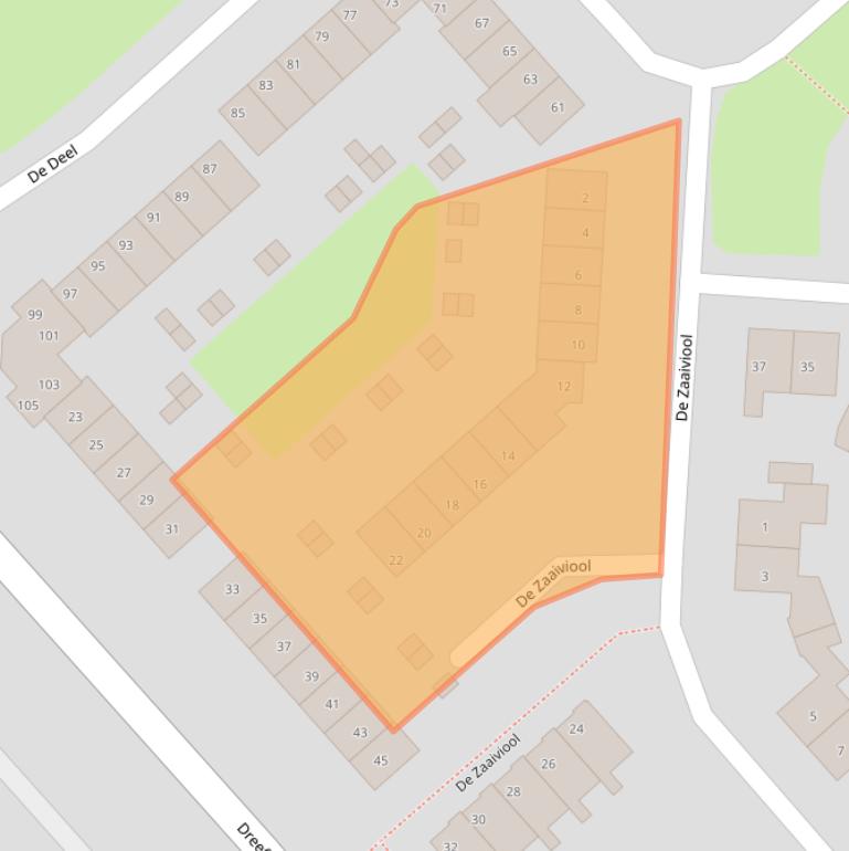 Kaart van postcodegebied 8256EP.