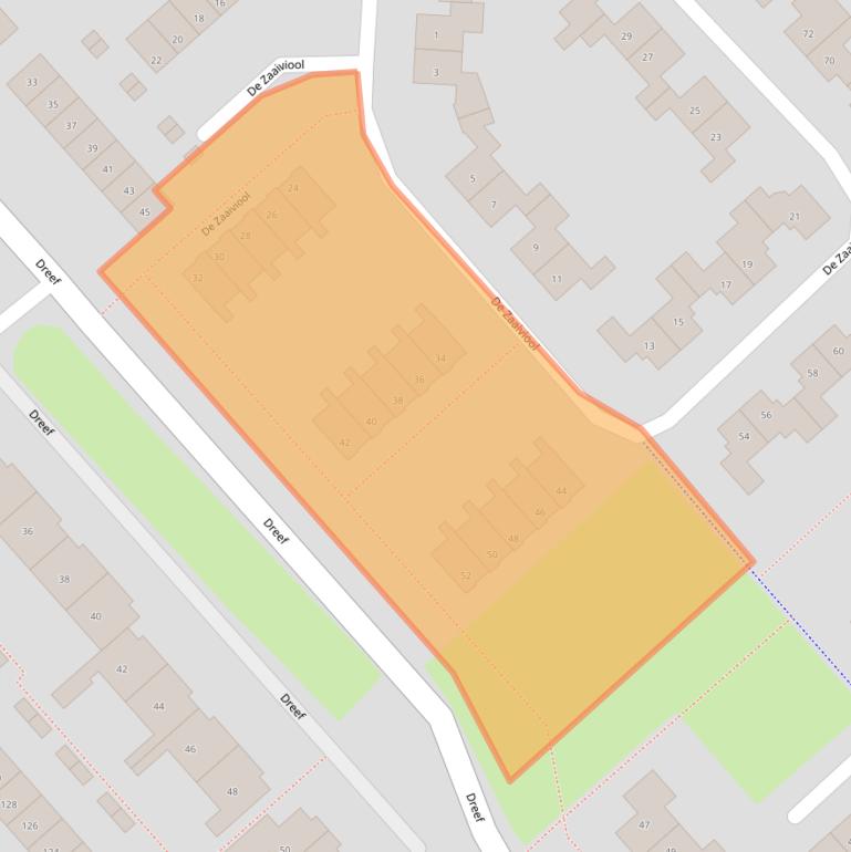 Kaart van postcodegebied 8256ER.