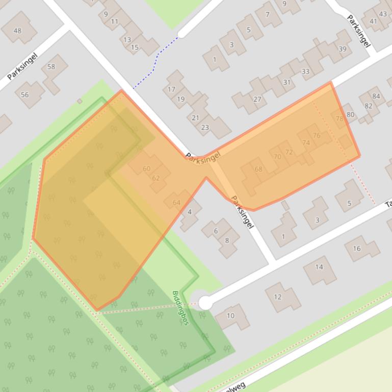 Kaart van postcodegebied 8256GC.