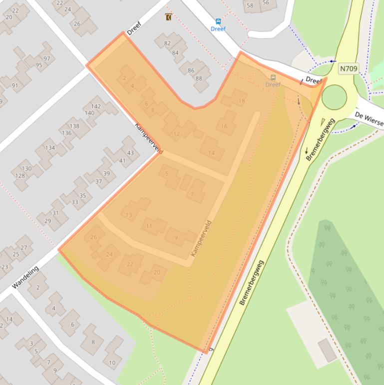 Kaart van postcodegebied 8256GP.