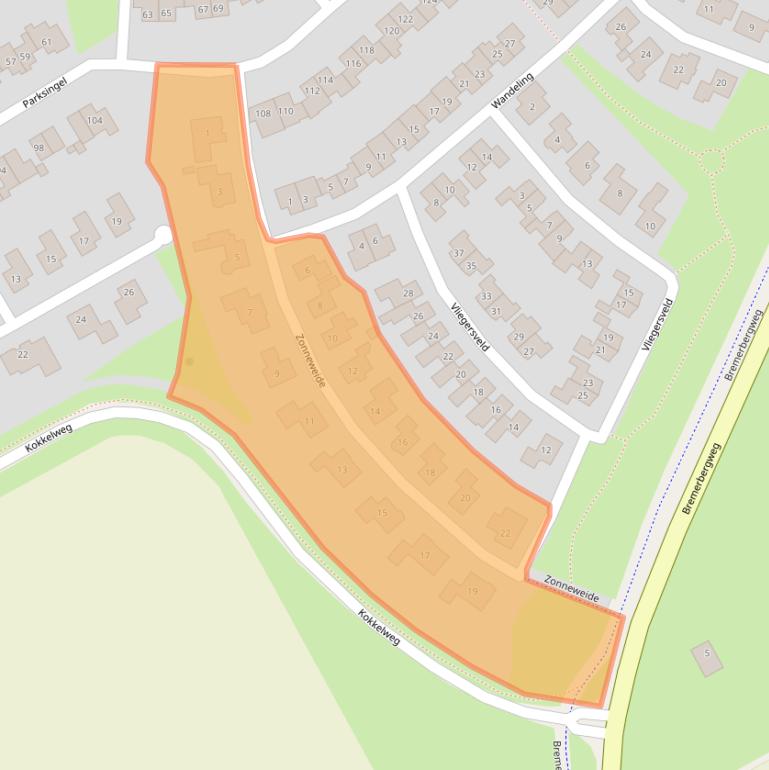 Kaart van postcodegebied 8256GR.