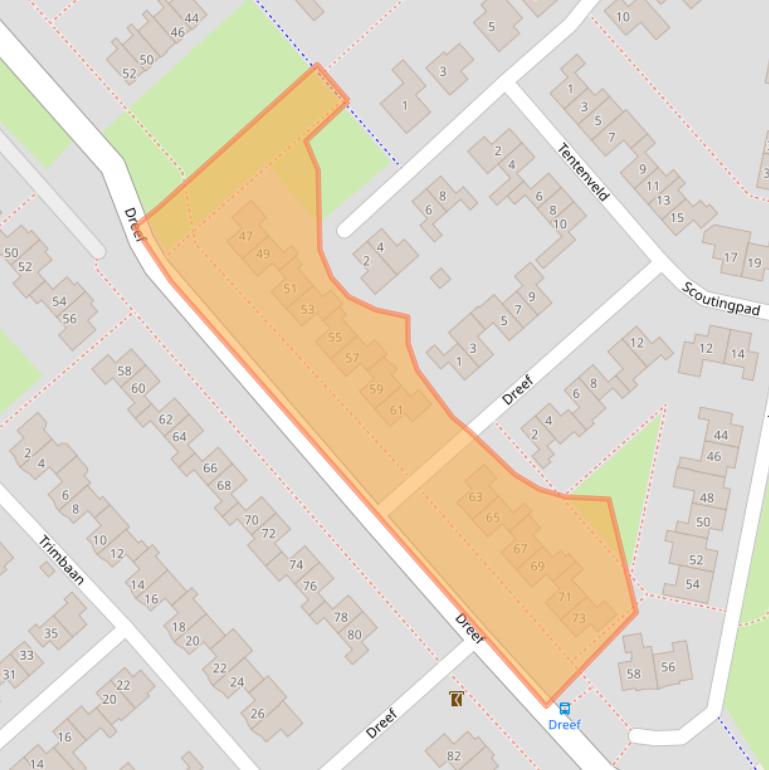 Kaart van postcodegebied 8256HA.