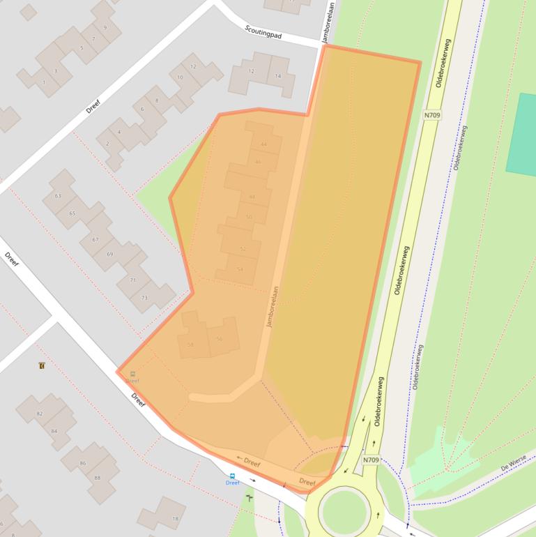 Kaart van postcodegebied 8256HK.