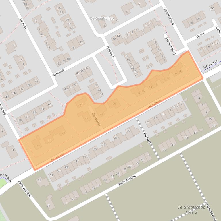 Kaart van postcodegebied 8256JB.