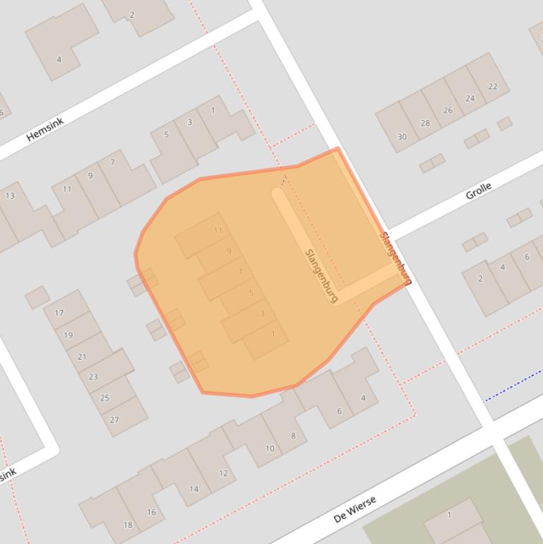 Kaart van postcodegebied 8256JC.