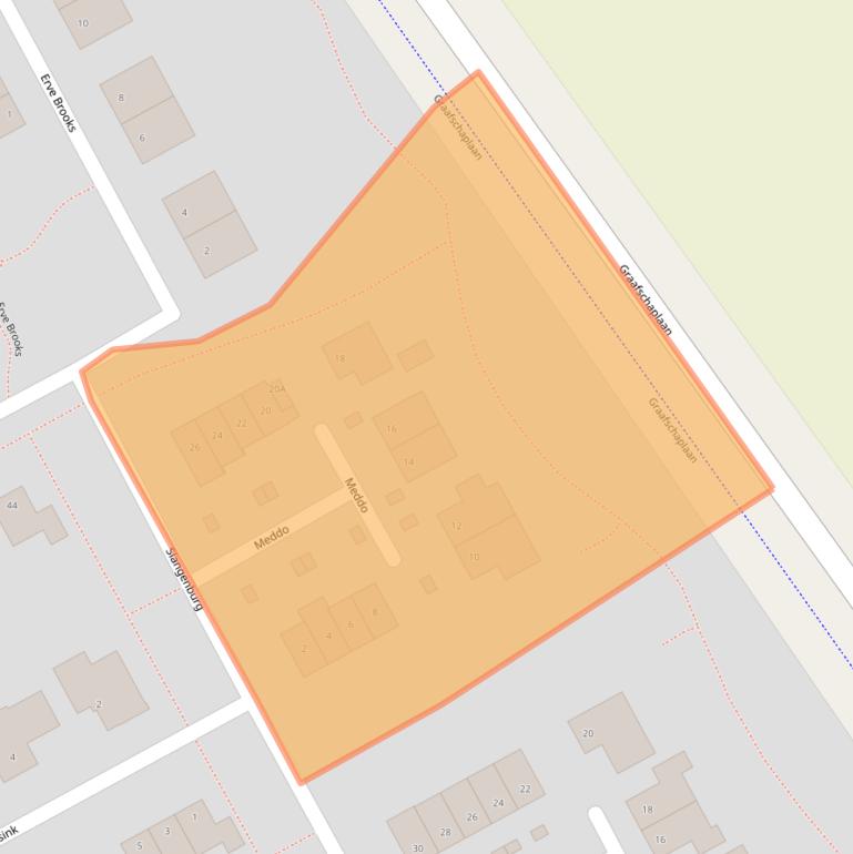 Kaart van postcodegebied 8256JE.