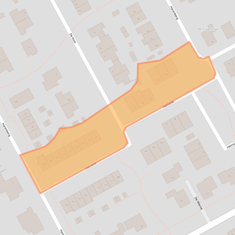 Kaart van postcodegebied 8256JJ.