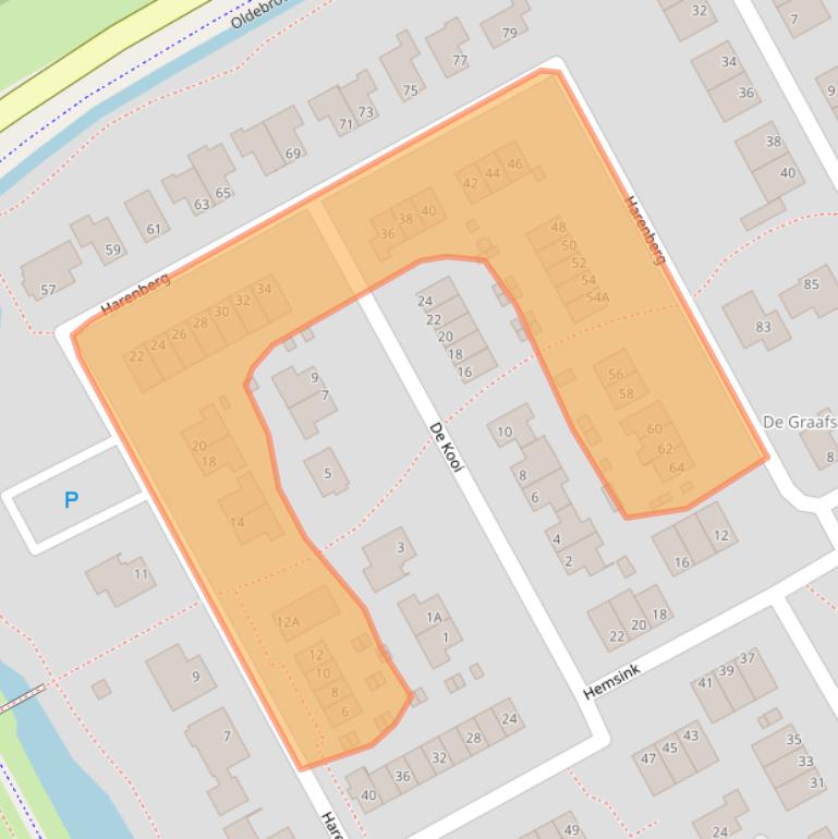 Kaart van postcodegebied 8256JL.