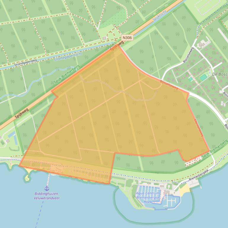 Kaart van postcodegebied 8256NA.