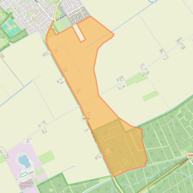 Kaart van postcodegebied 8256PV.