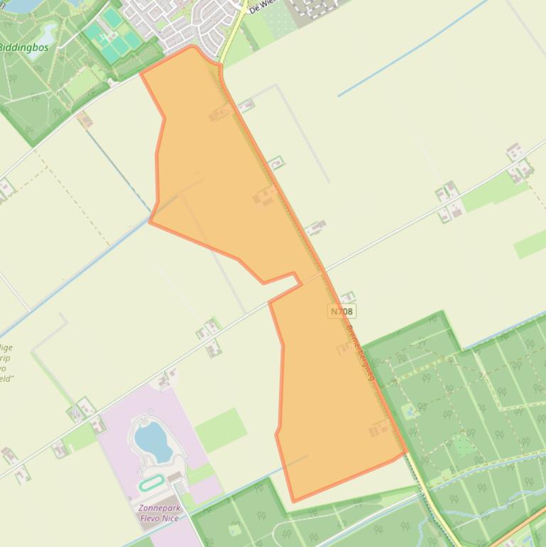 Kaart van postcodegebied 8256PW.