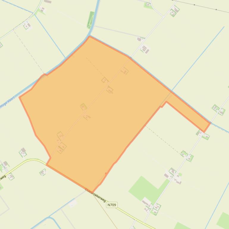 Kaart van postcodegebied 8256RV.