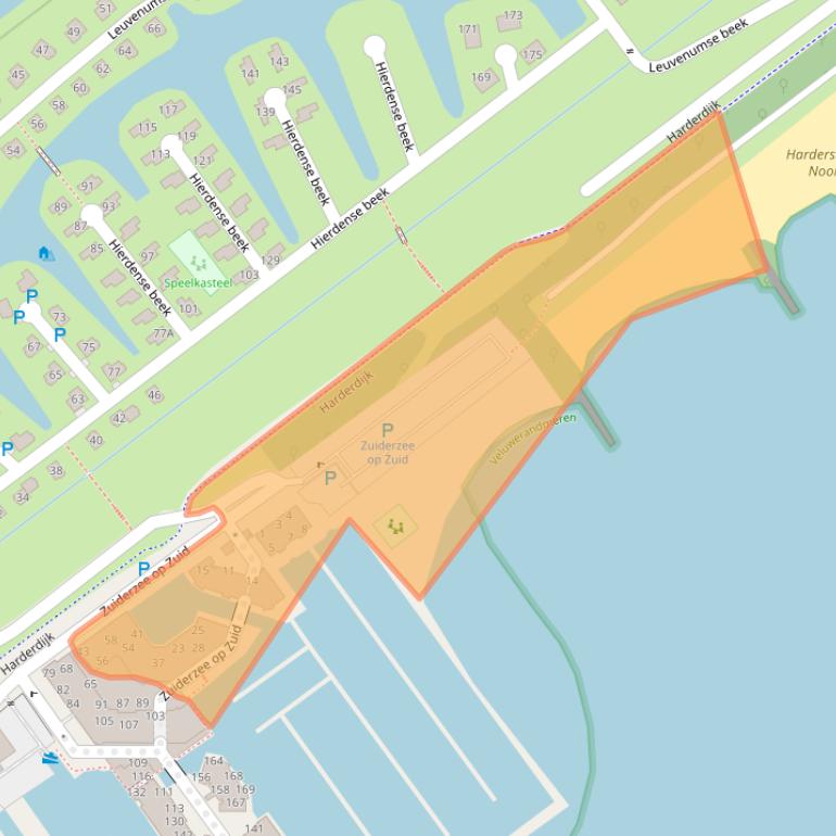 Kaart van postcodegebied 8256SP.