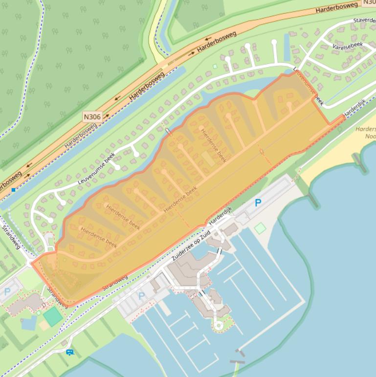 Kaart van postcodegebied 8256TA.