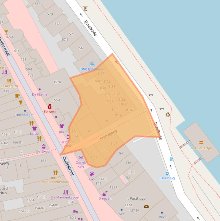 Kaart van postcodegebied 8261AL.