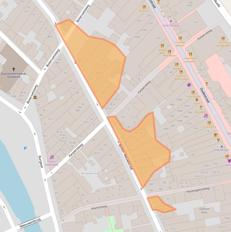 Kaart van postcodegebied 8261AR.