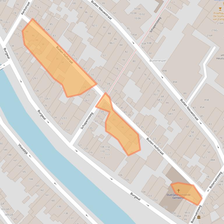 Kaart van postcodegebied 8261BG.