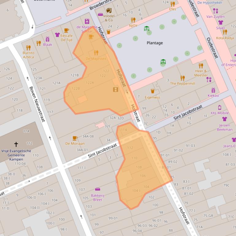 Kaart van postcodegebied 8261BP.