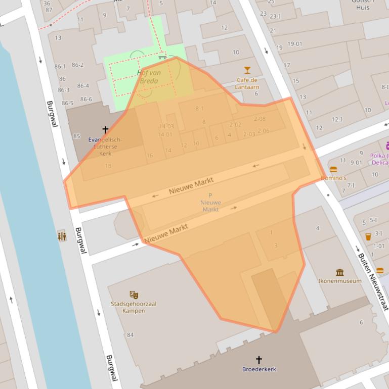 Kaart van postcodegebied 8261BR.