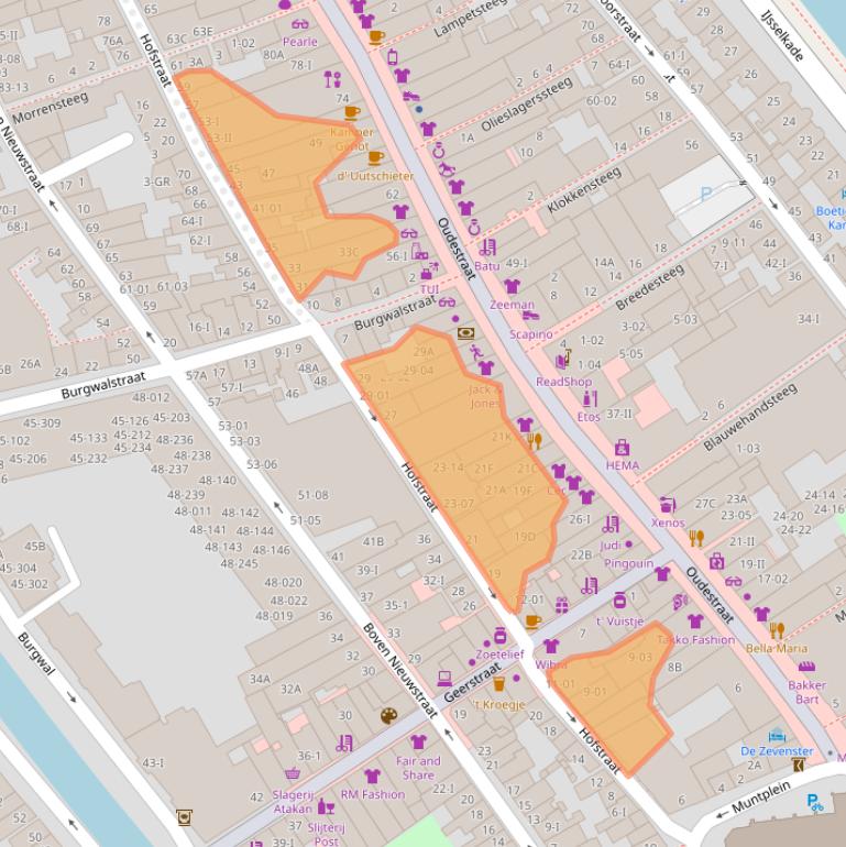 Kaart van postcodegebied 8261BW.