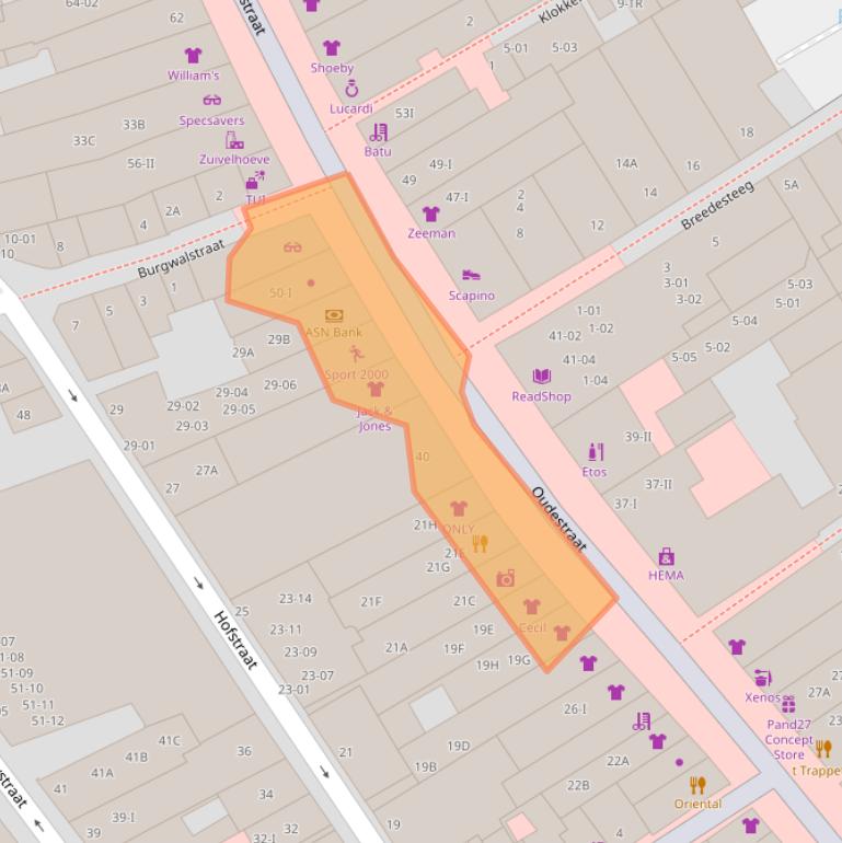 Kaart van postcodegebied 8261CR.