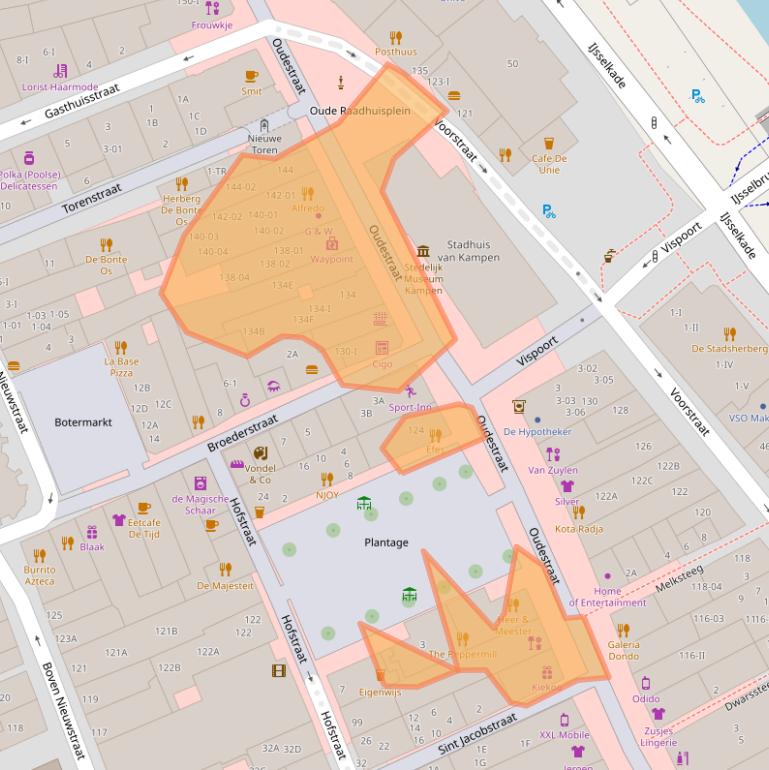 Kaart van postcodegebied 8261CX.