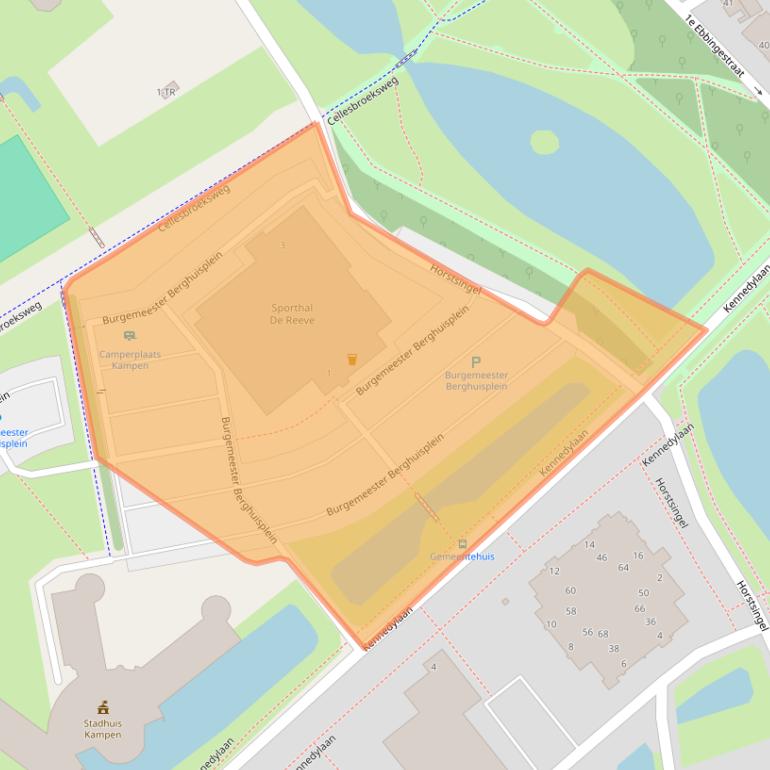 Kaart van postcodegebied 8261DB.