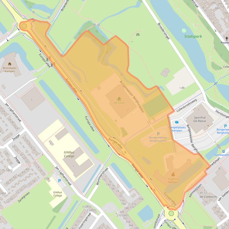 Kaart van postcodegebied 8261DD.