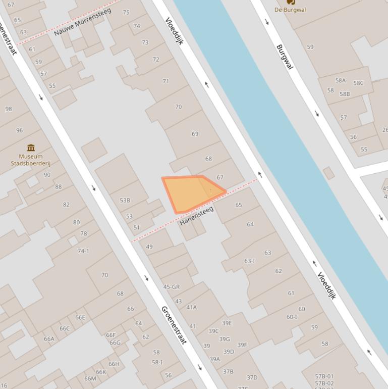 Kaart van postcodegebied 8261EC.