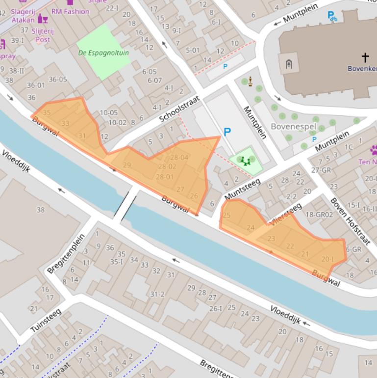 Kaart van postcodegebied 8261EN.