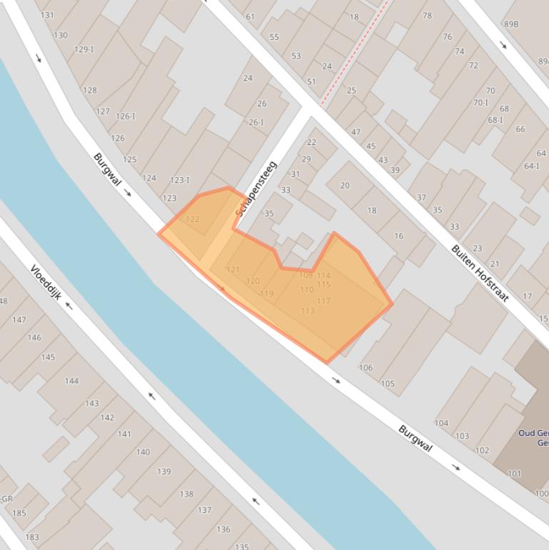 Kaart van postcodegebied 8261EV.