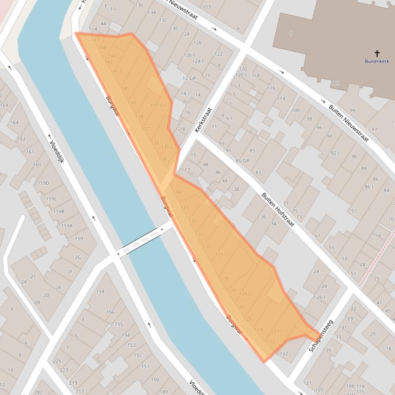 Kaart van postcodegebied 8261EW.