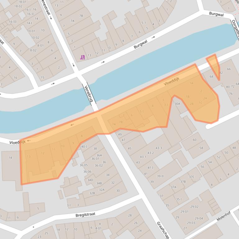 Kaart van postcodegebied 8261GA.