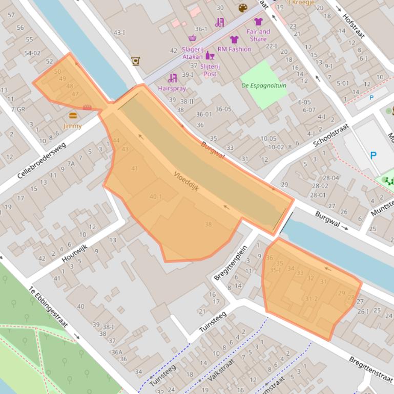 Kaart van postcodegebied 8261GC.