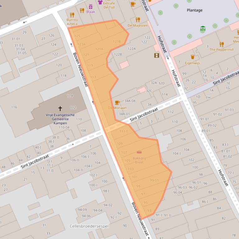 Kaart van postcodegebied 8261HC.