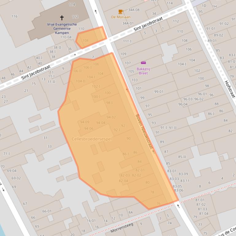 Kaart van postcodegebied 8261HG.